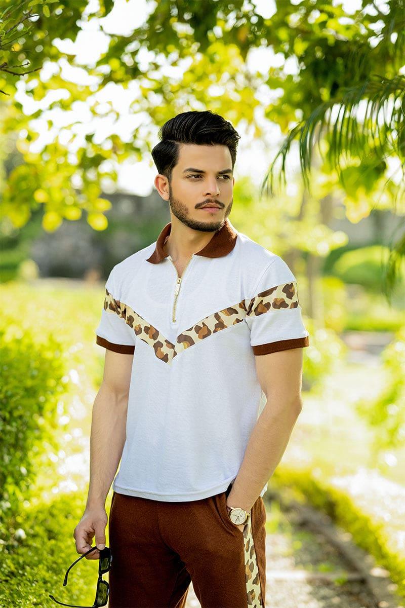 Regal Cheetah (White) Twin Set - Flex Clothing